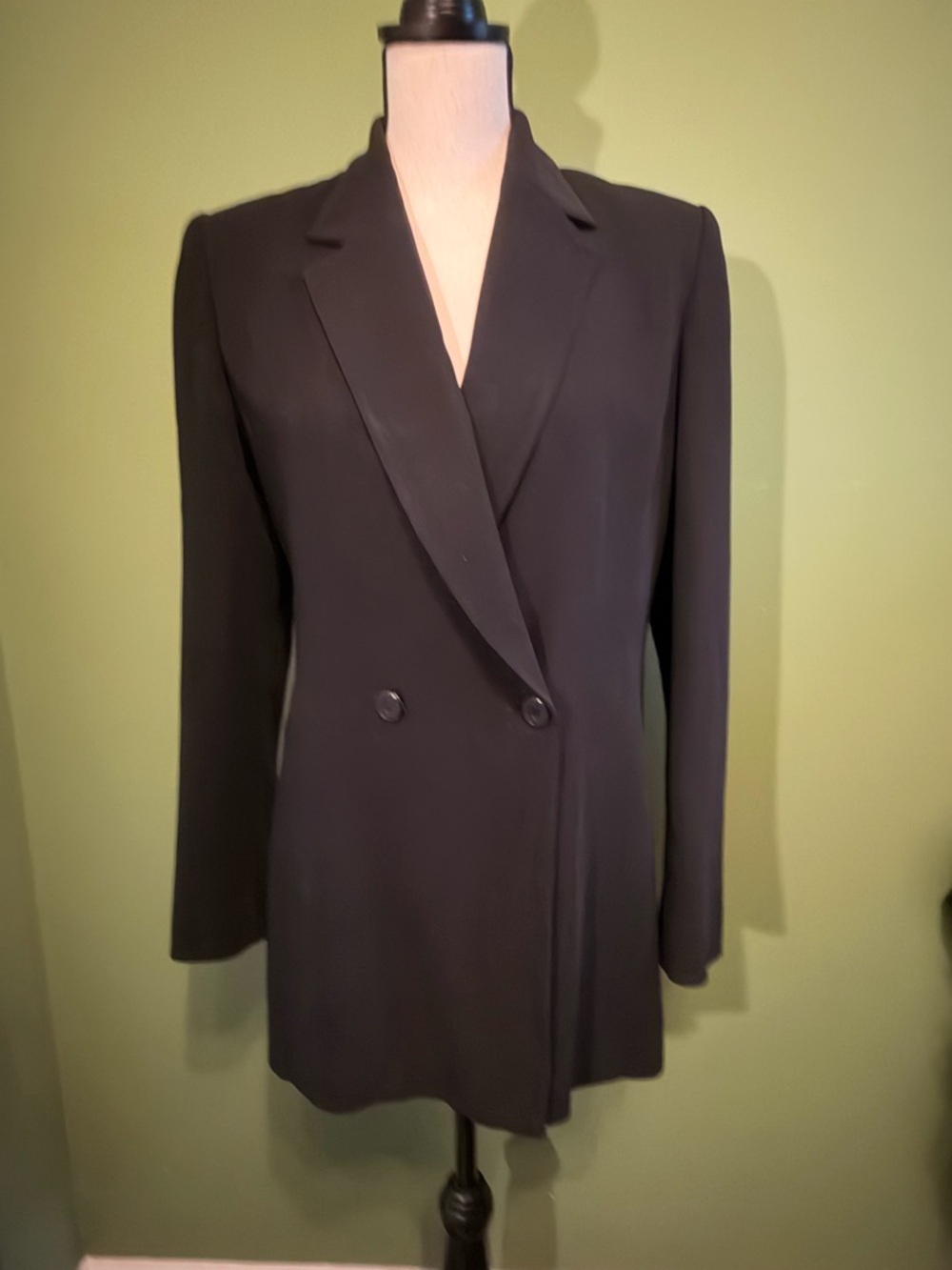 Classic Black Double-Breasted Women's Blazer/Dress